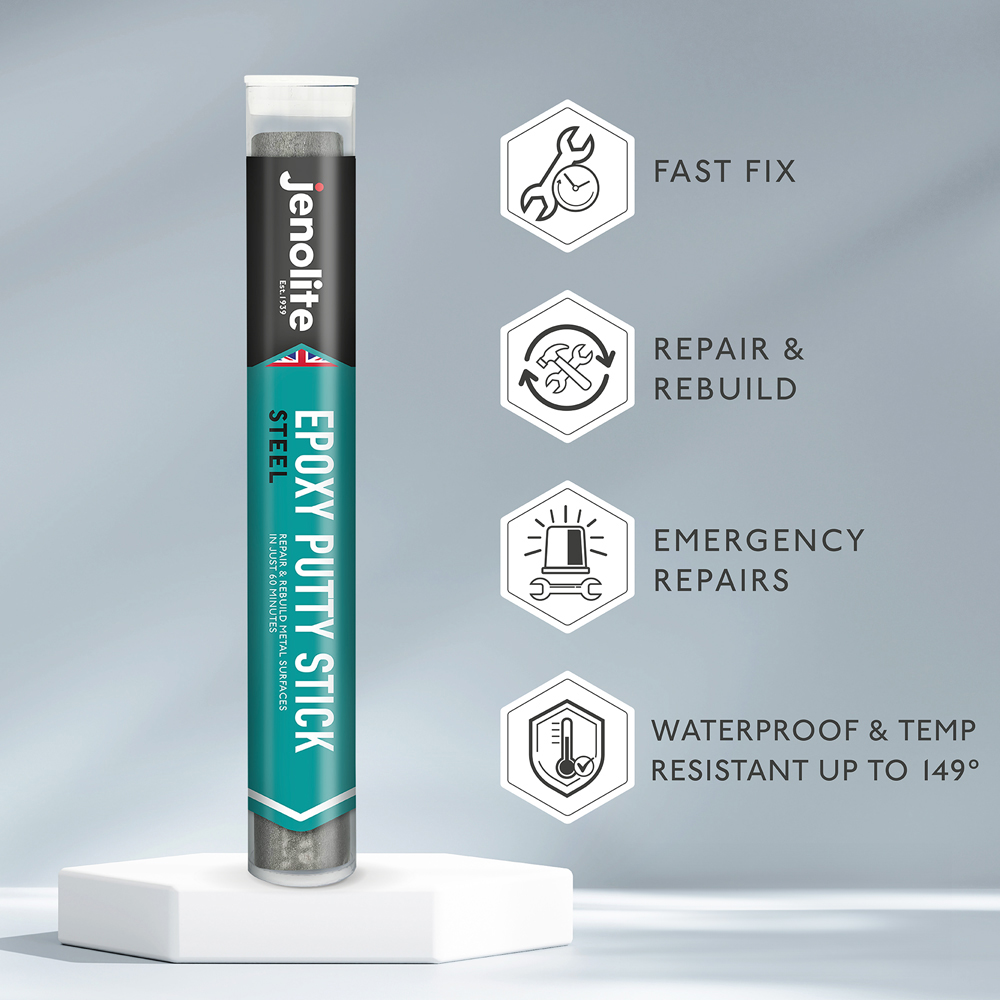 Jenolite Epoxy Putty Stick Steel Repair 112g Image 2