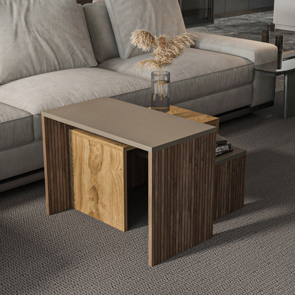 Decorotika Andro Galaxy Alina Nest of Tables Set of 3 Image 4