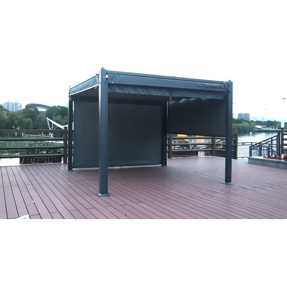 Naples Aluminum Pergola - Dark Grey / 400cm Image 8
