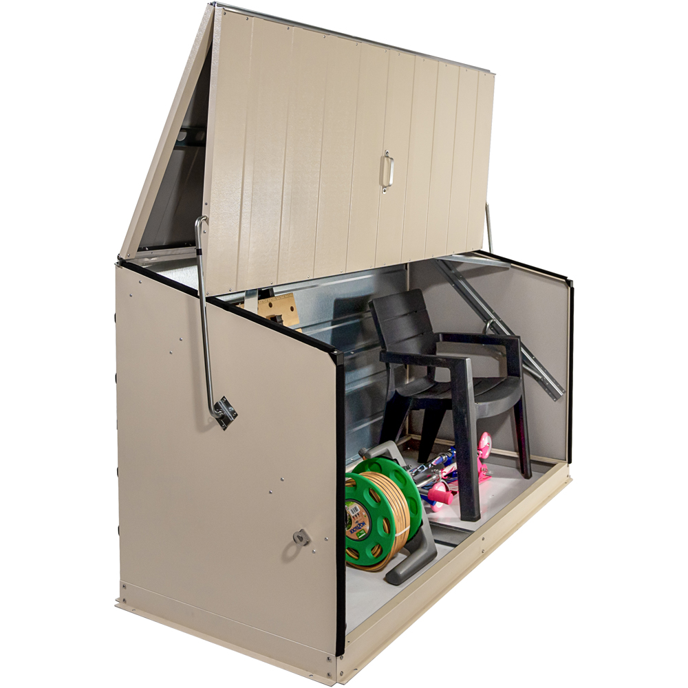 Trimetals Storeguard 6 x 3ft Cream Garden Storage Box Image 3