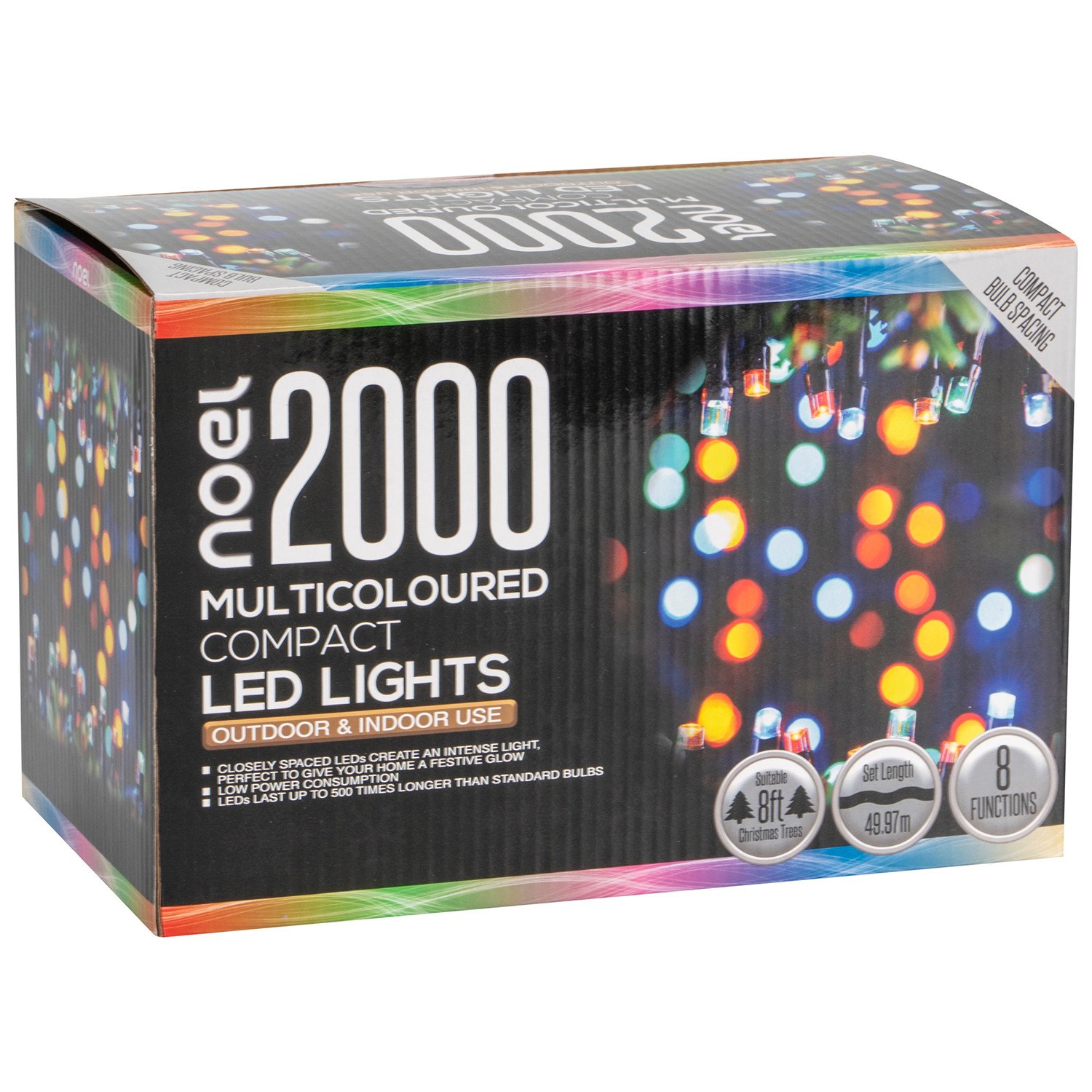 noel 2000 Compact LED Lightchain - Multicolour Image 2