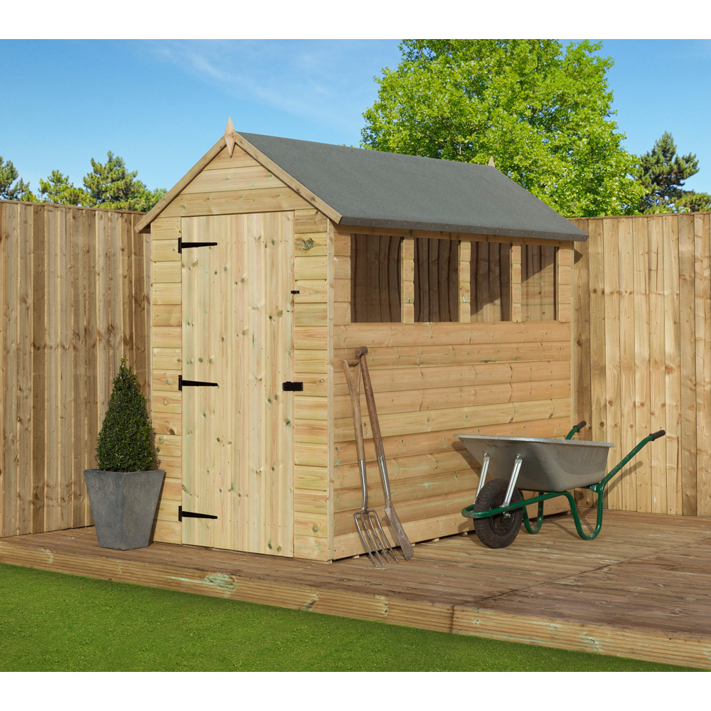Empire Sheds 8200 4 x 12ft Tongue and Groove Apex Garden Shed Image 2