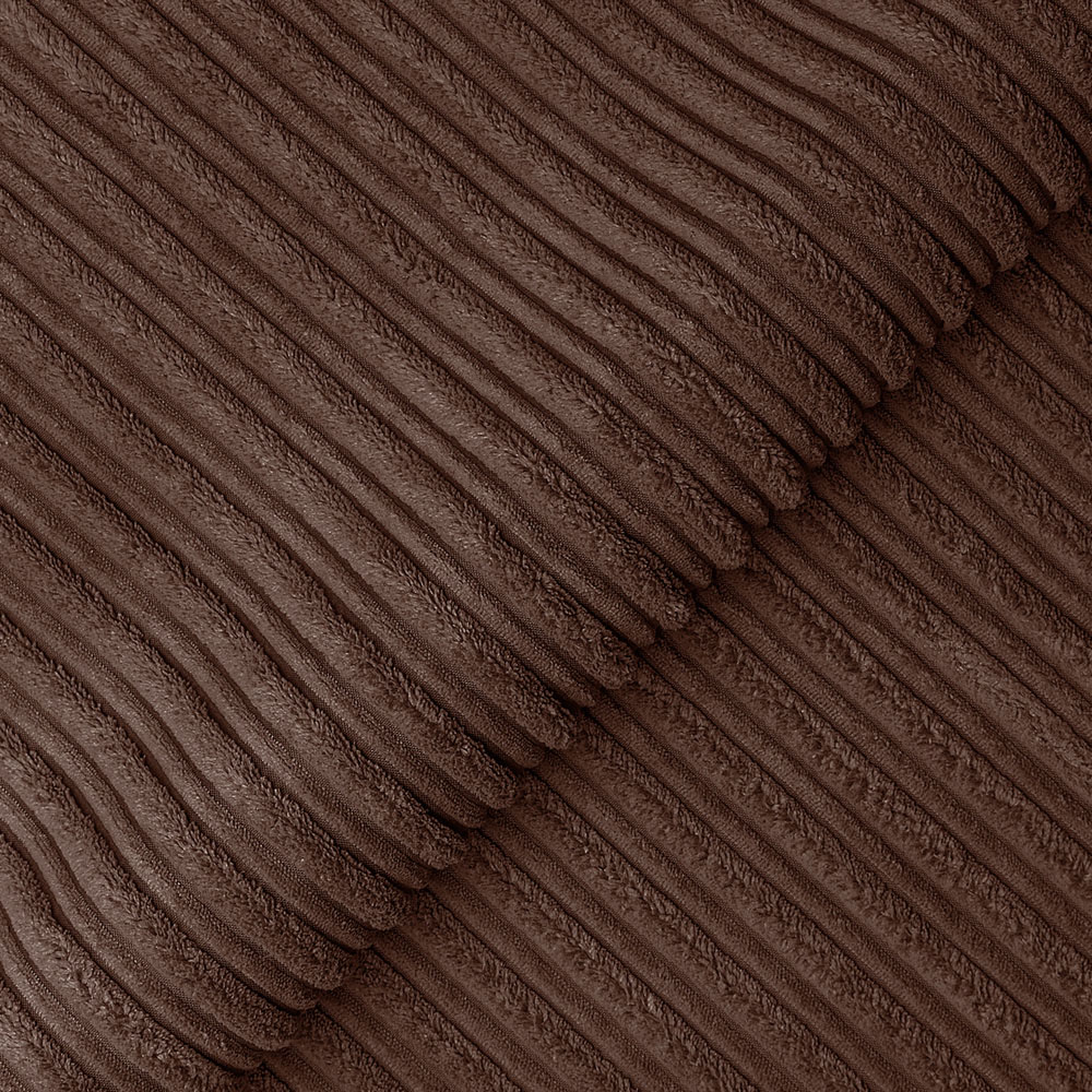 Luxor 4 Seater Chocolate Jumbo Cord Scatter Back Sofa Image 3