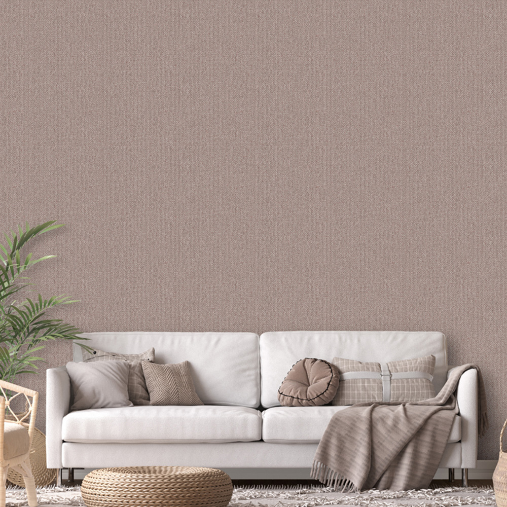 Design ID Basket Weave Terracotta Wallpaper Image 3