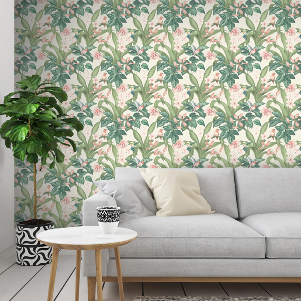Arthouse Pretty Botanical Neutral Wallpaper Image 2