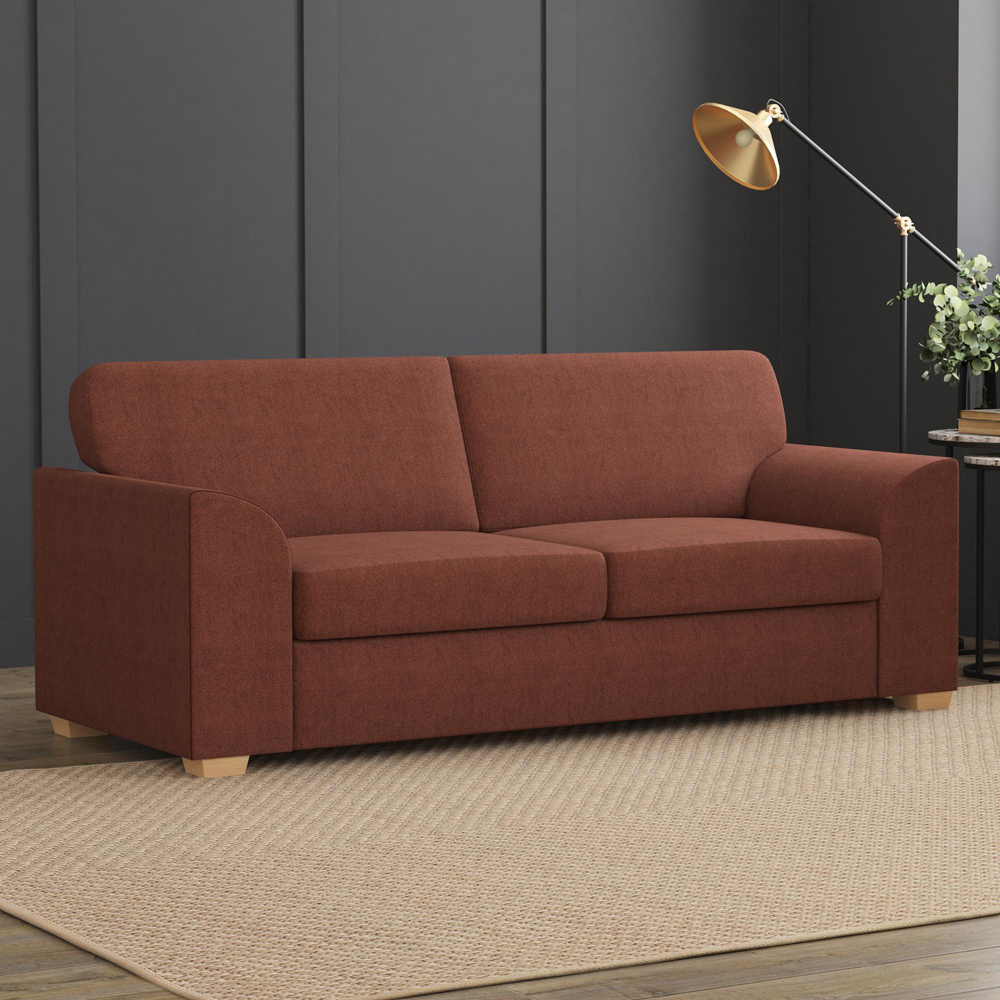 Modo 5 Seater Brick Venice Fixed Back Sofa Set Image 5