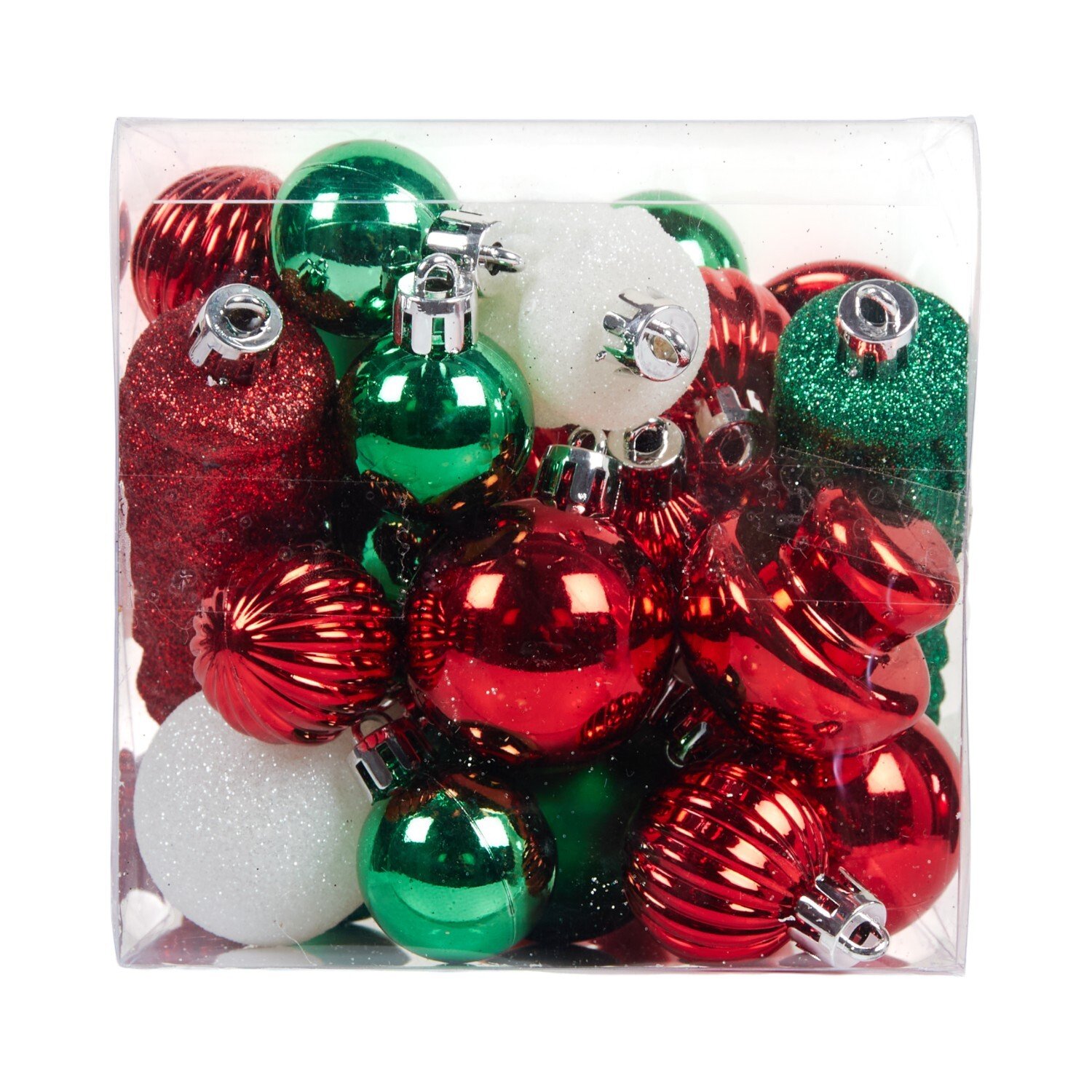Pack of 100 Candy Cane Lane Baubles Red Image 4