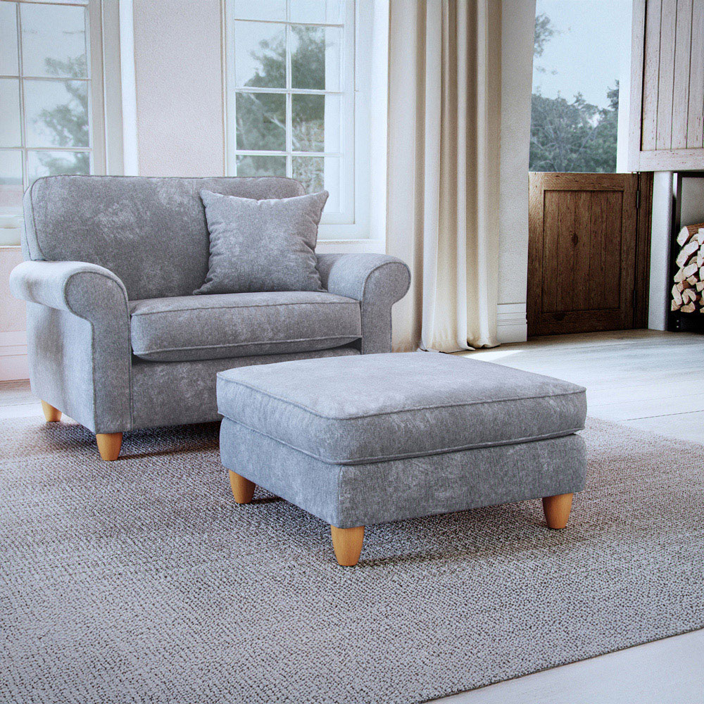 Sinatra Glory Anthracite Footstool Image 3