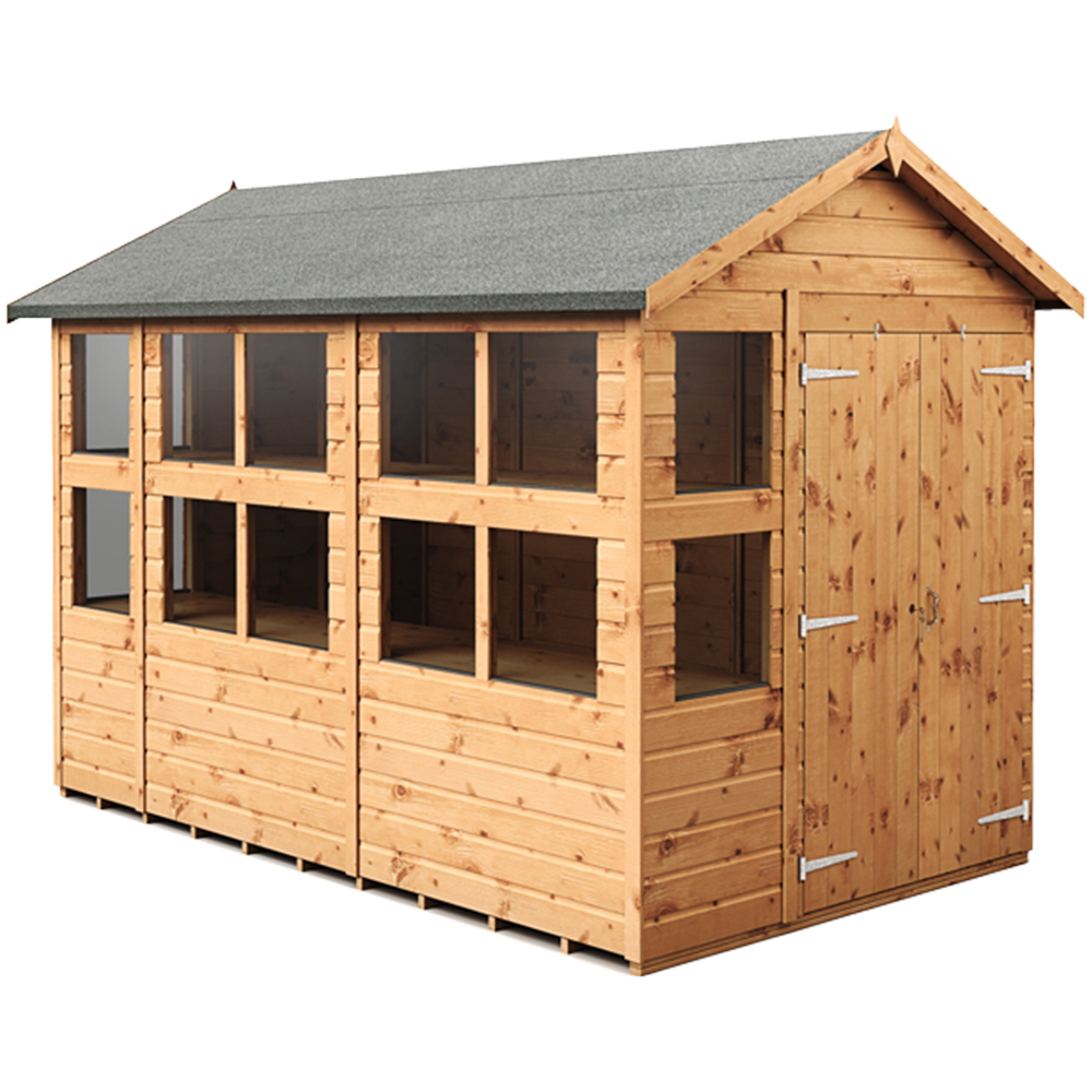 Empire Sheds 6 x 10ft 2 Door Dipped Treated Tongue and Groove Apex Potting Shed Image 1
