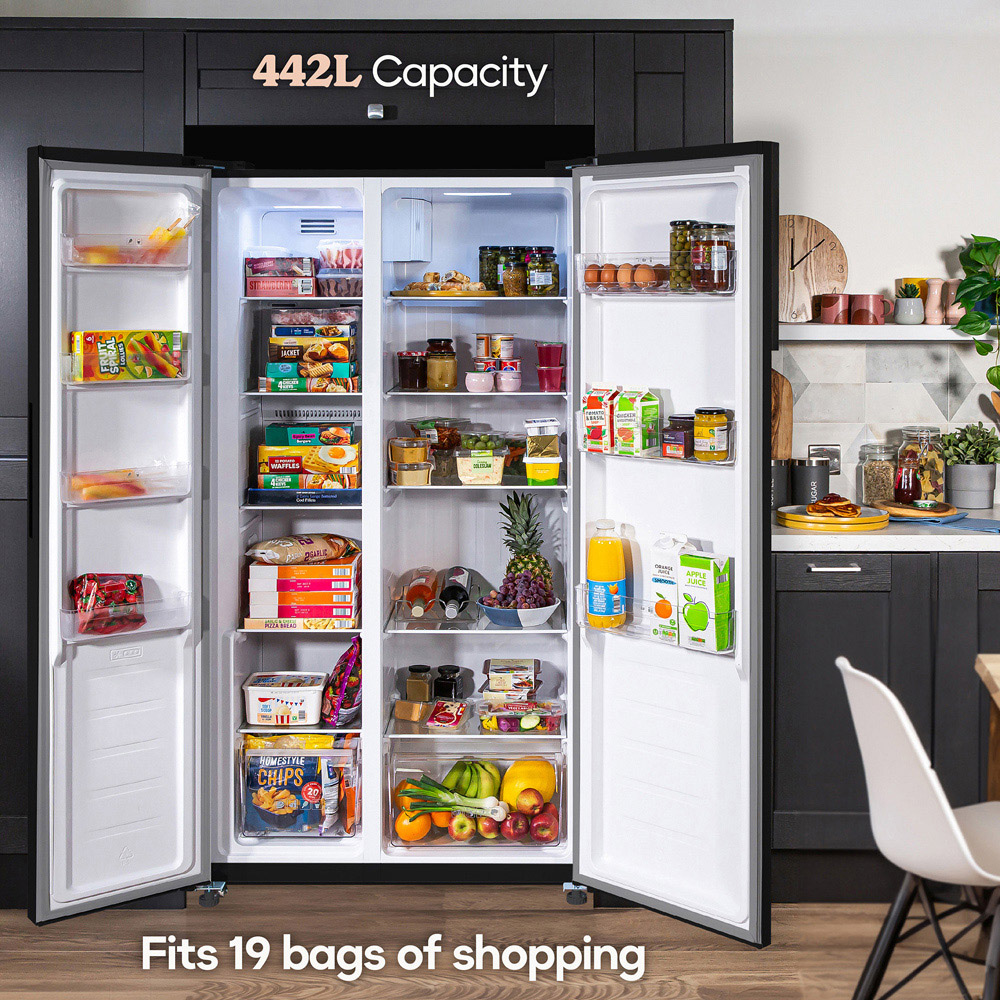 Russell Hobbs RH90AFF201B Black 70/30 Split Frost Free 442L Fridge Freezer Image 8