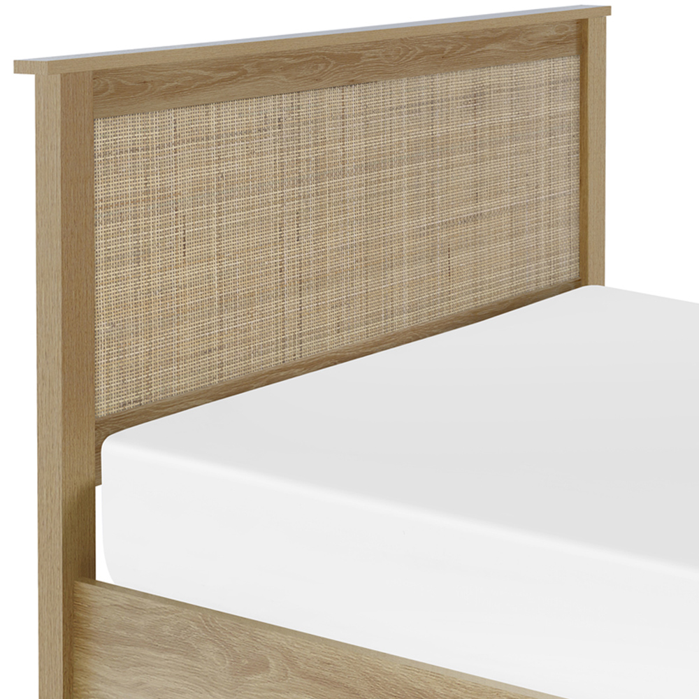 Julian Bowen Padstow Ottoman Double Oak Bed Frame Image 4