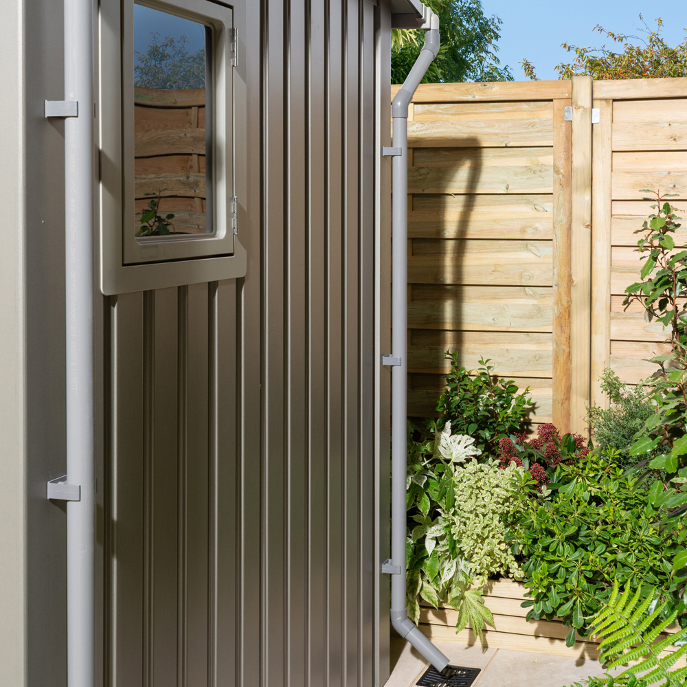 Rowlinson Brentvale Metal Shed Downpipe Kit Image 6