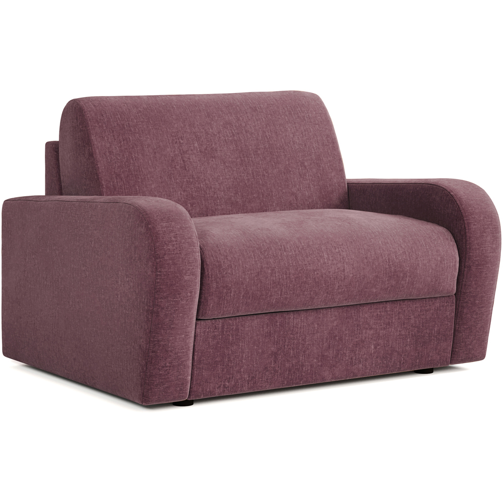Jay-Be Deco Cosy Chenille Mauve Snuggler Sofa Bed with e-Sprung Mattress Image 2