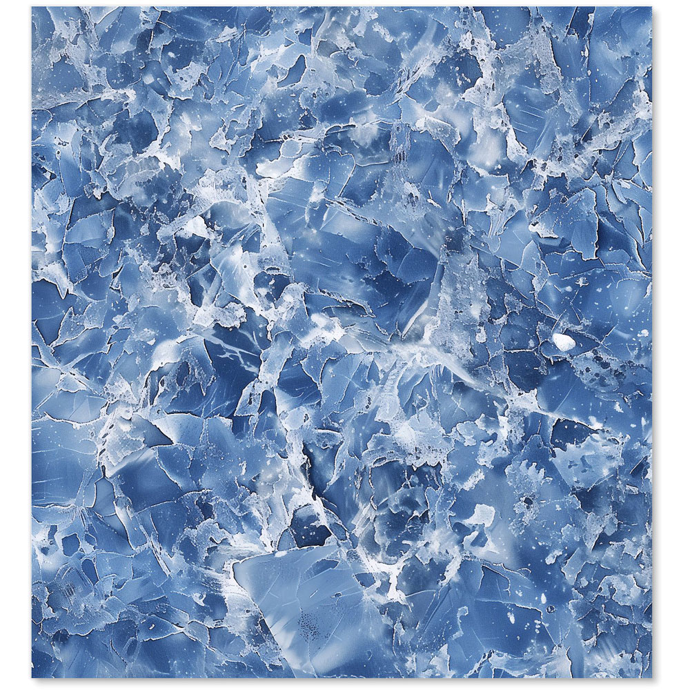 Warren Reed Designer Coastal Blue Quartz Effect Glass Kitchen Splashback 65 x 60cm Image 2