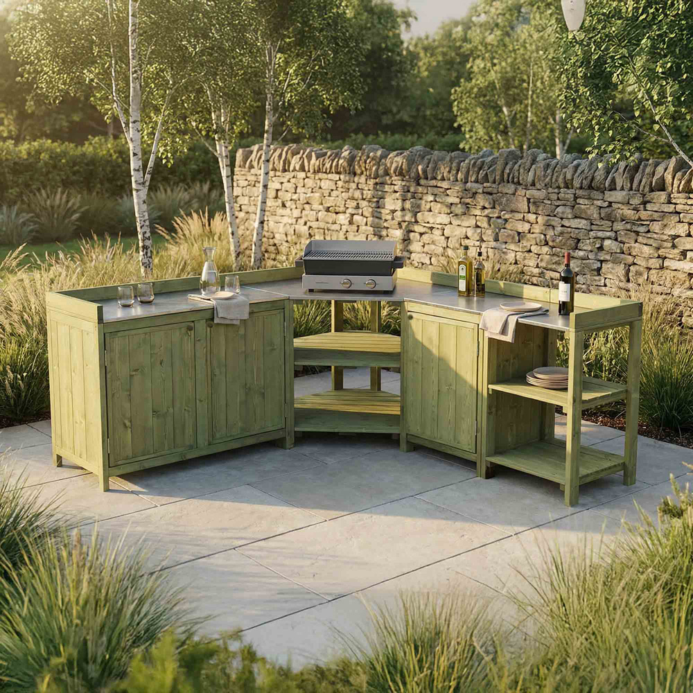 Mercia Trent Wooden Outdoor Kitchen Image 2