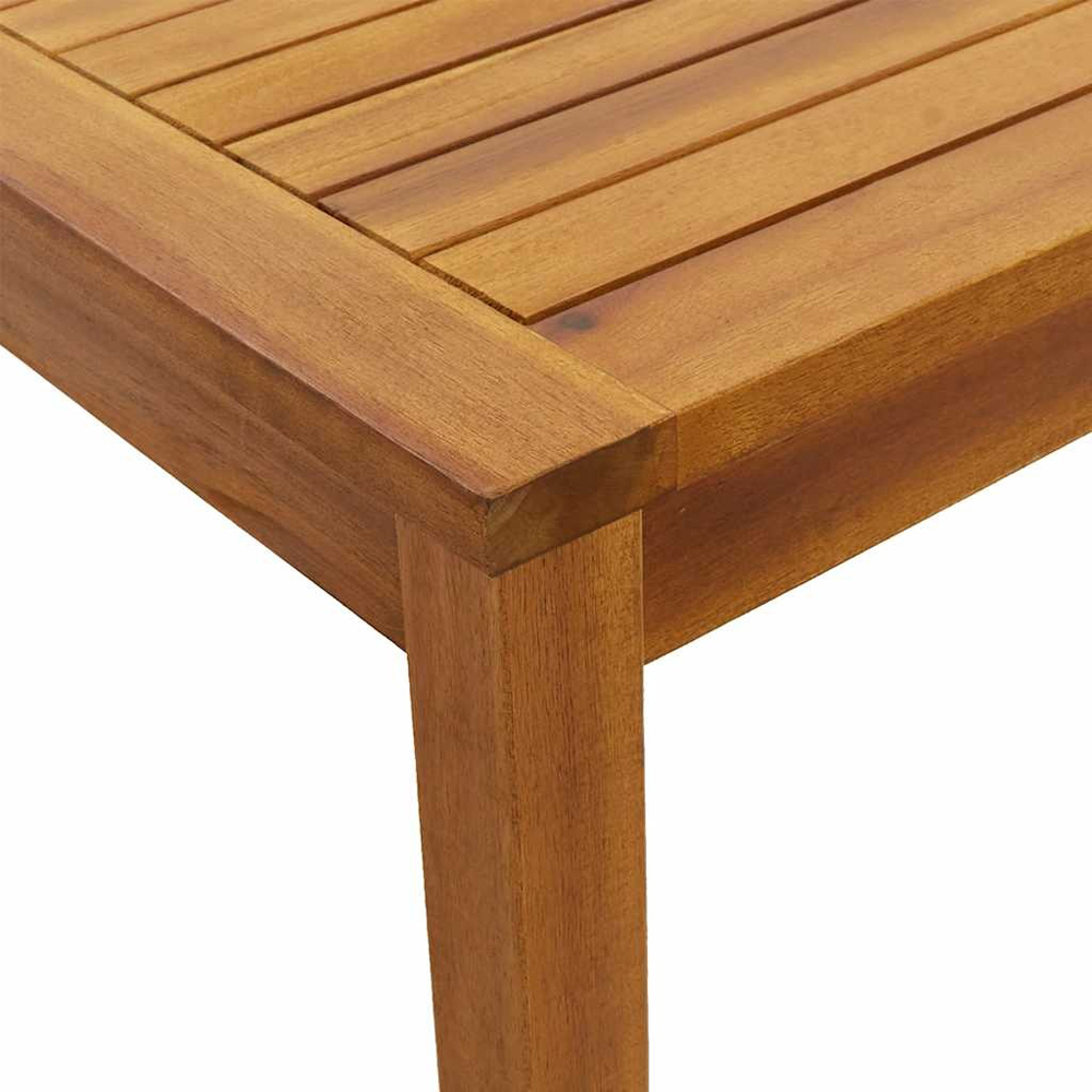 Walplus 2 Seater Solid Wood Acacia Garden Table Image 6