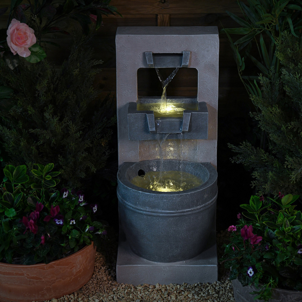 Garden Gear Cascading Bowl LED Water Feature Image 4