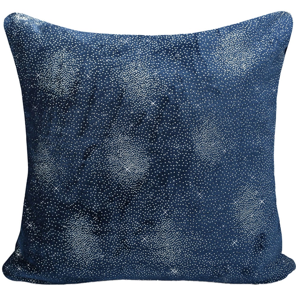 Intimates Glitter Navy Filled Cushion 43 x 43cm 2 Pack Image 1