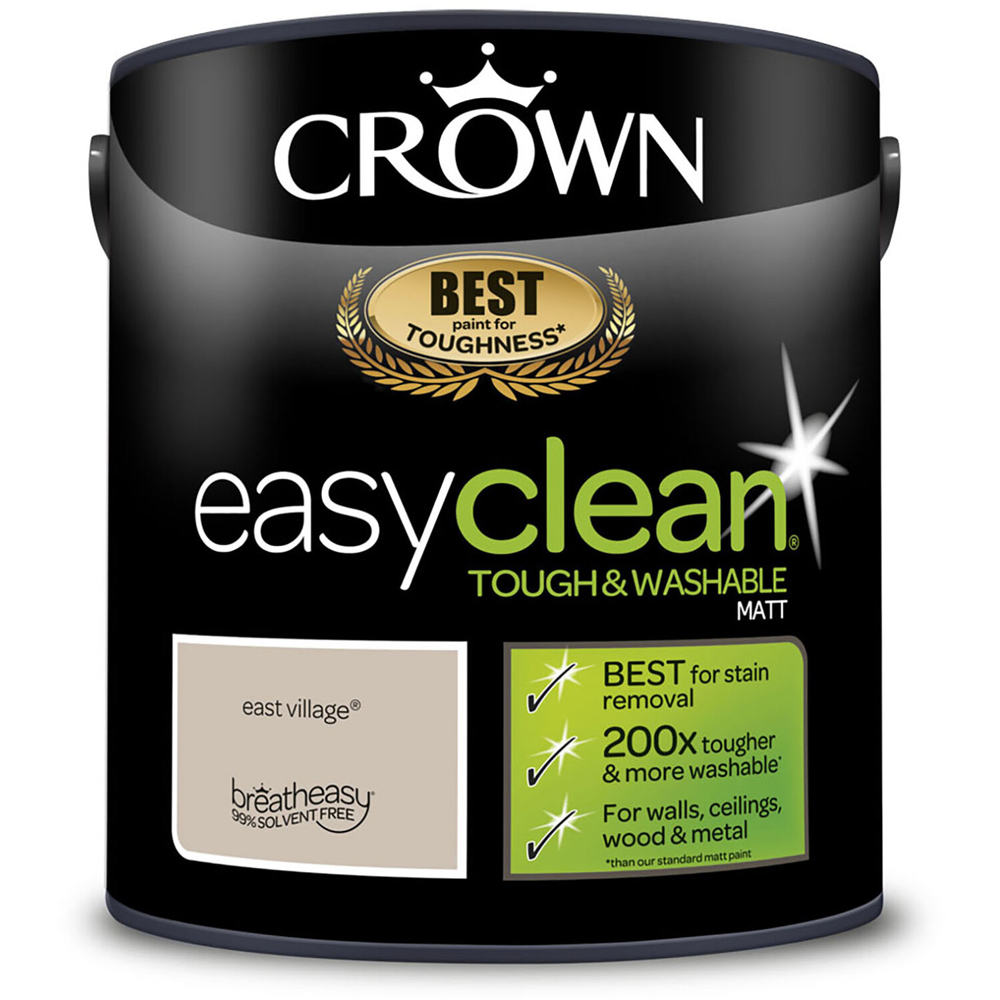 Crown Easyclean Matt Emulsion Paint - East Village Image 2