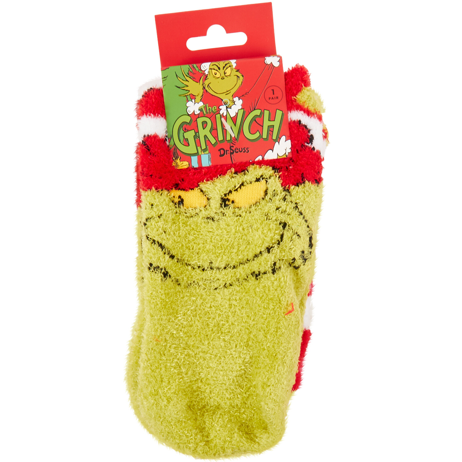 Grinch Fluffy Socks Image 3