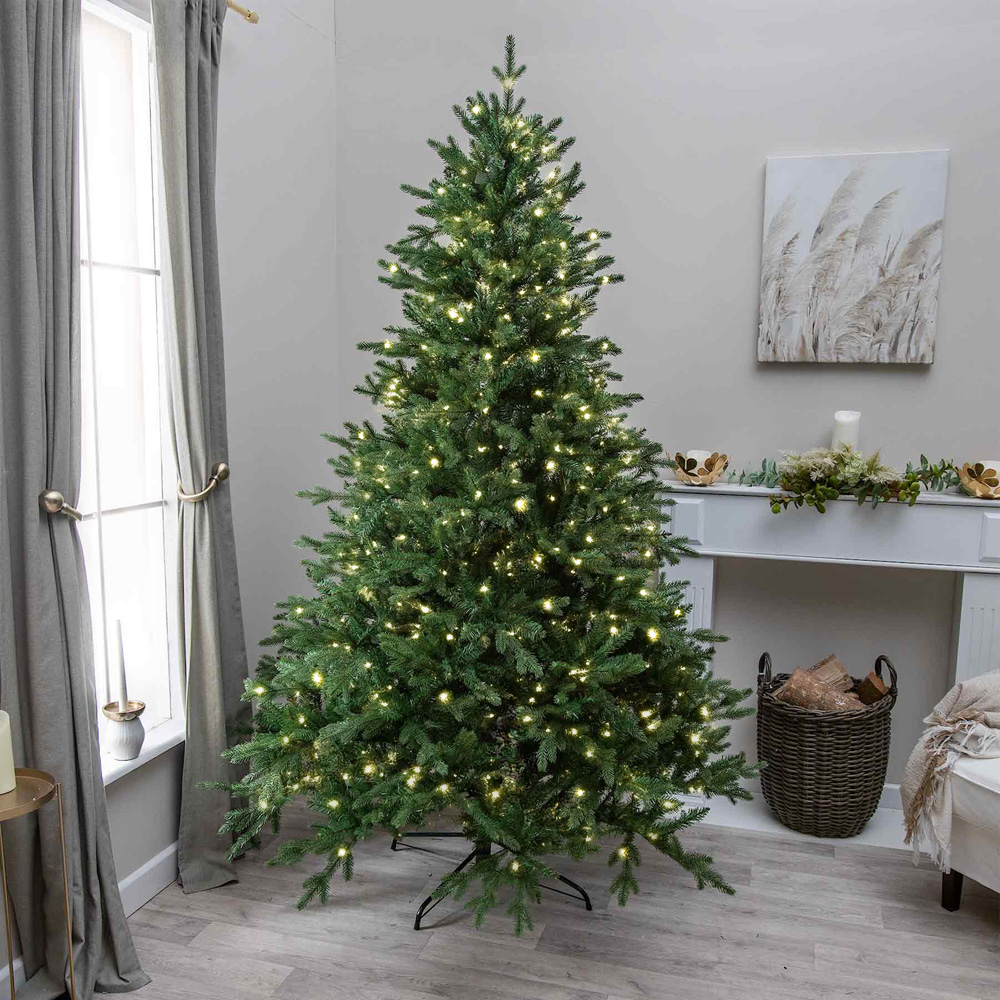 The Christmas Centre Hardwick Pre-Lit Green Artificial Xmas Tree 6ft Image 2