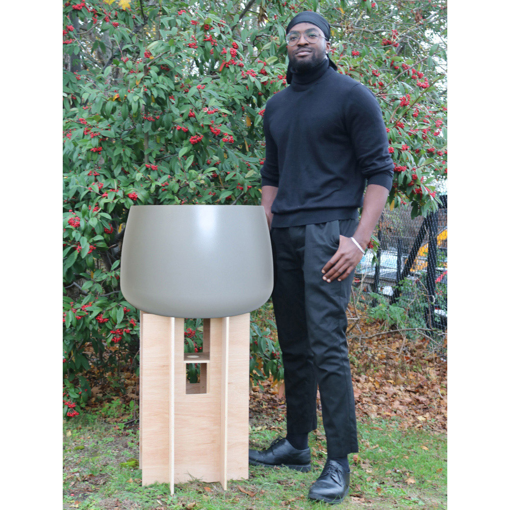 Trifibre Hardwick Concrete Roto Moulded Planter 39 x 57cm Image 5