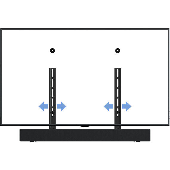 AVF Universal Sound Bar Mounting Kit - Black Image 3