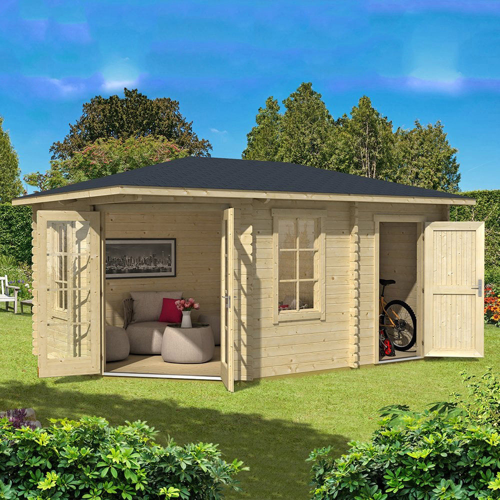 Norland Anderby 2 16.6 x 11.7ft Right Hand Corner Garden Cabin Image 2