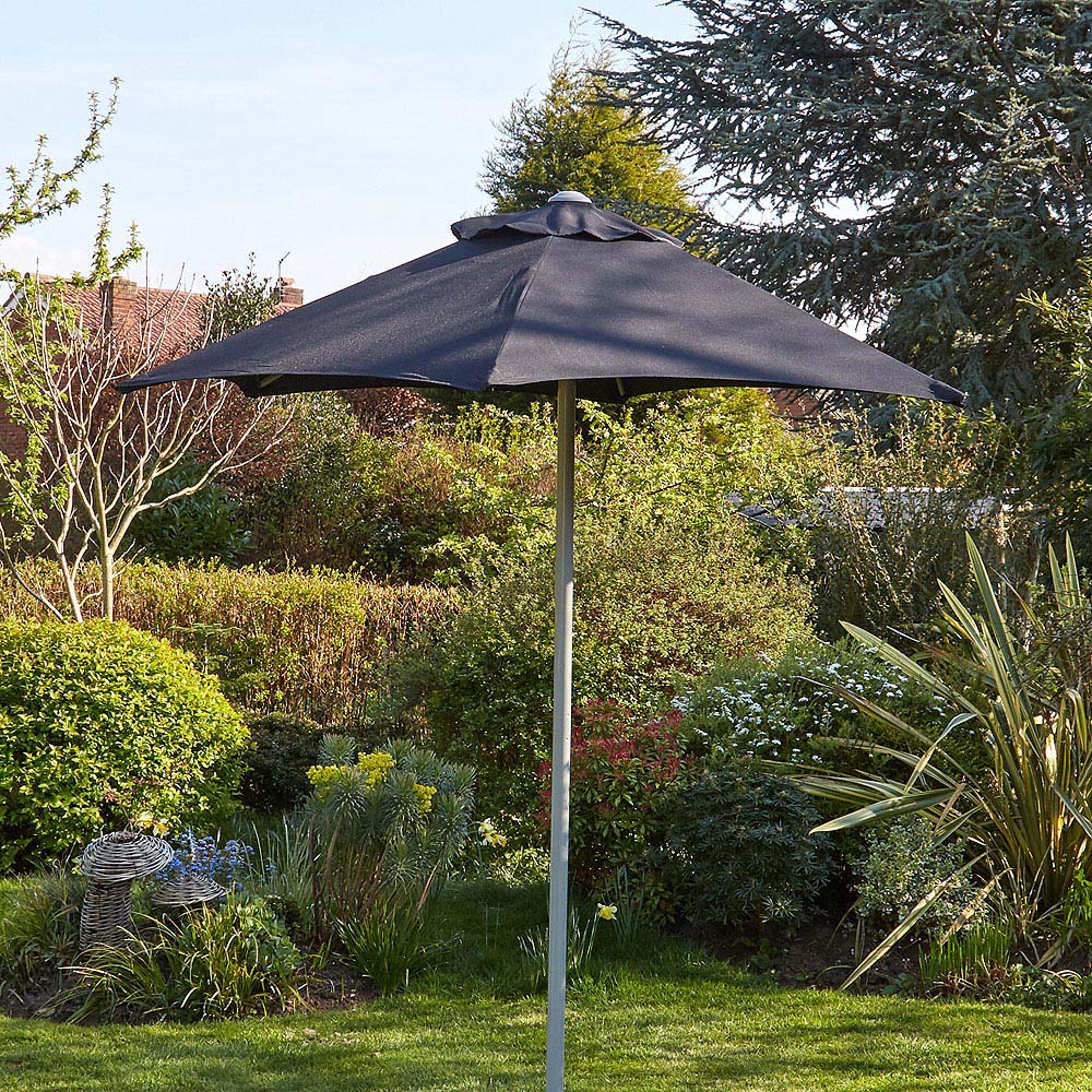 Home Source Gozo Black Parasol 2m Image 2