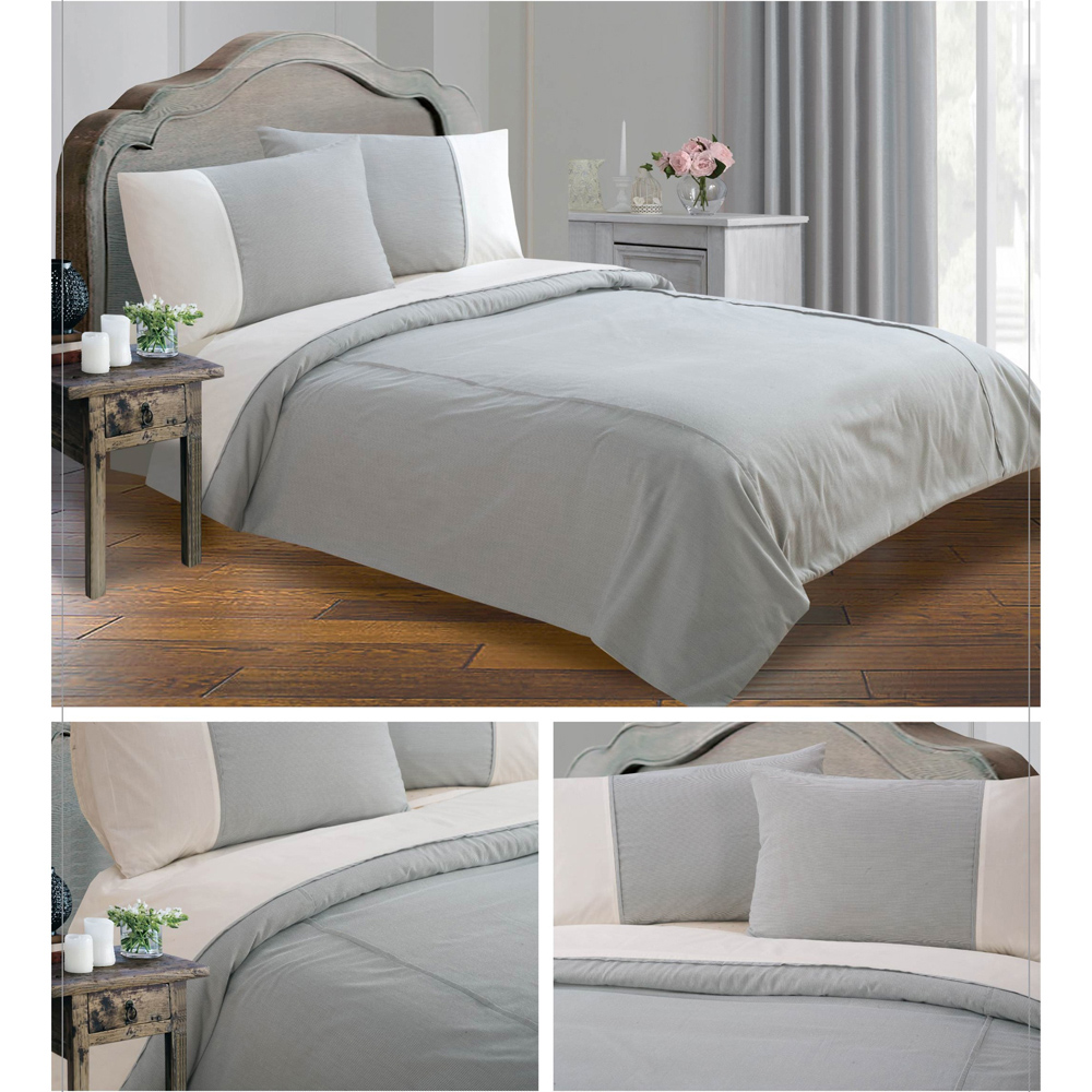 Sweet Dreams Lincoln King Size Black Stripes Duvet Set Image 6