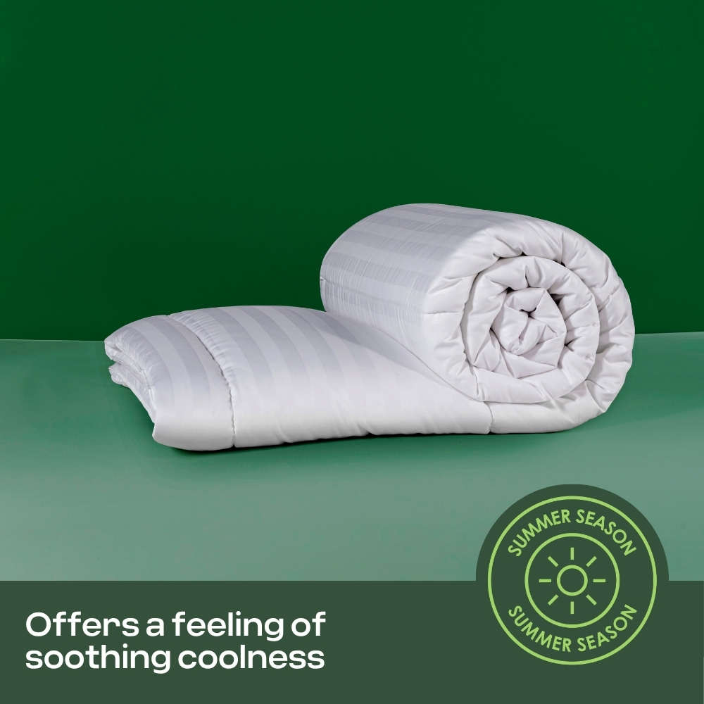 MHG Living Double White Spring Summer Hollowfibre Duvet 4.5 Tog Image 5