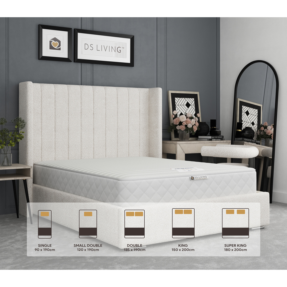 DS Living Aurora Serenity Small Double 1000 Pocket Sprung Mattress with Comfort Layers Image 8