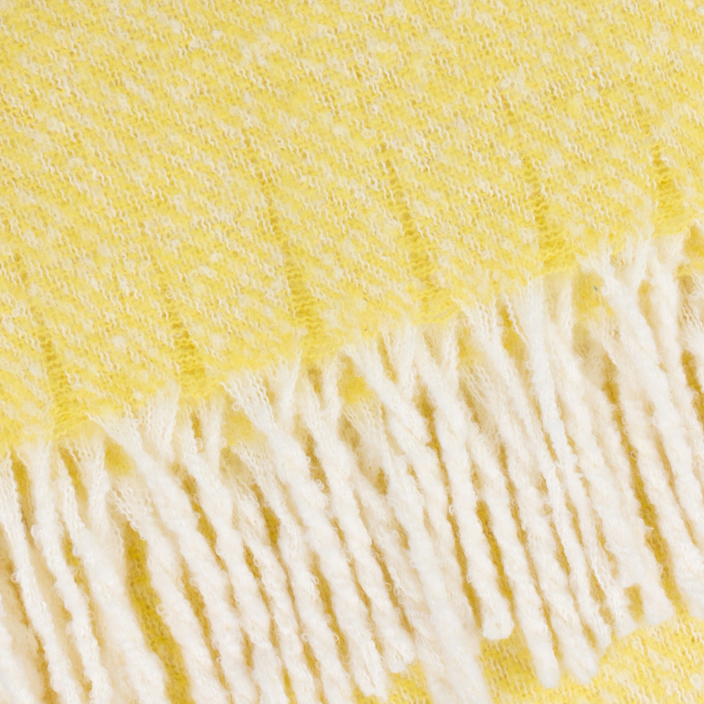 Wylder Isla Butter Yellow Nature Woven Tasselled Throw 130 x 180cm Image 4