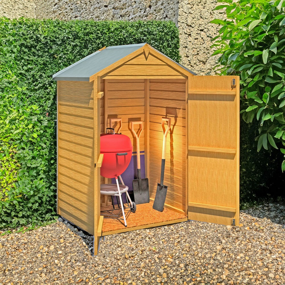 Shire 4 x 3ft Double Door Dip Treated Overlap Shed Image 5