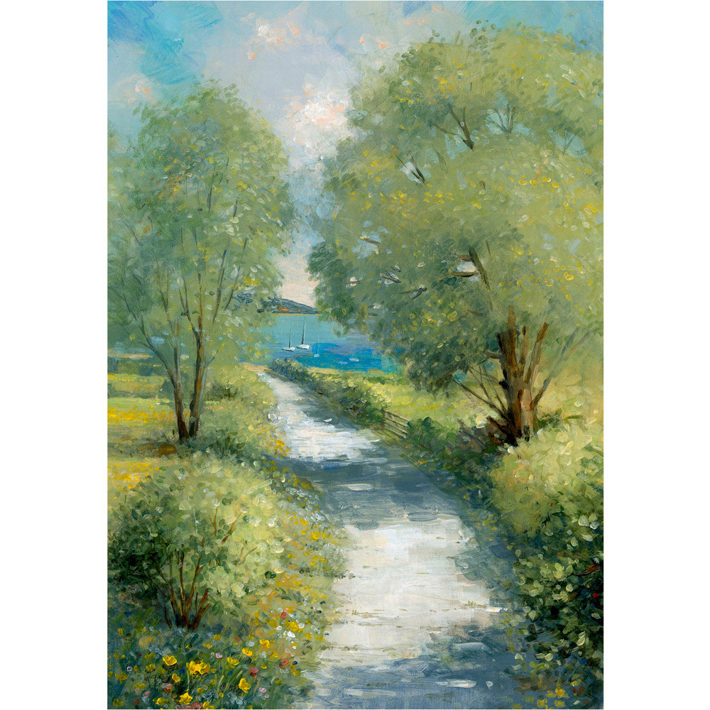 Laura Ashley Country Lane Wooden Frame Wall Art 50 x 70cm Image 4