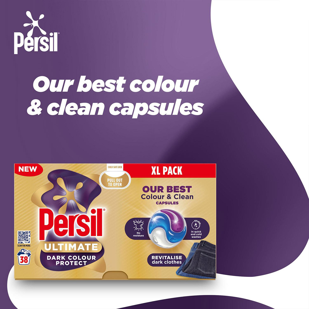 Persil Colour and Clean Washing Capsules 38 Washes 6 Pack Image 5
