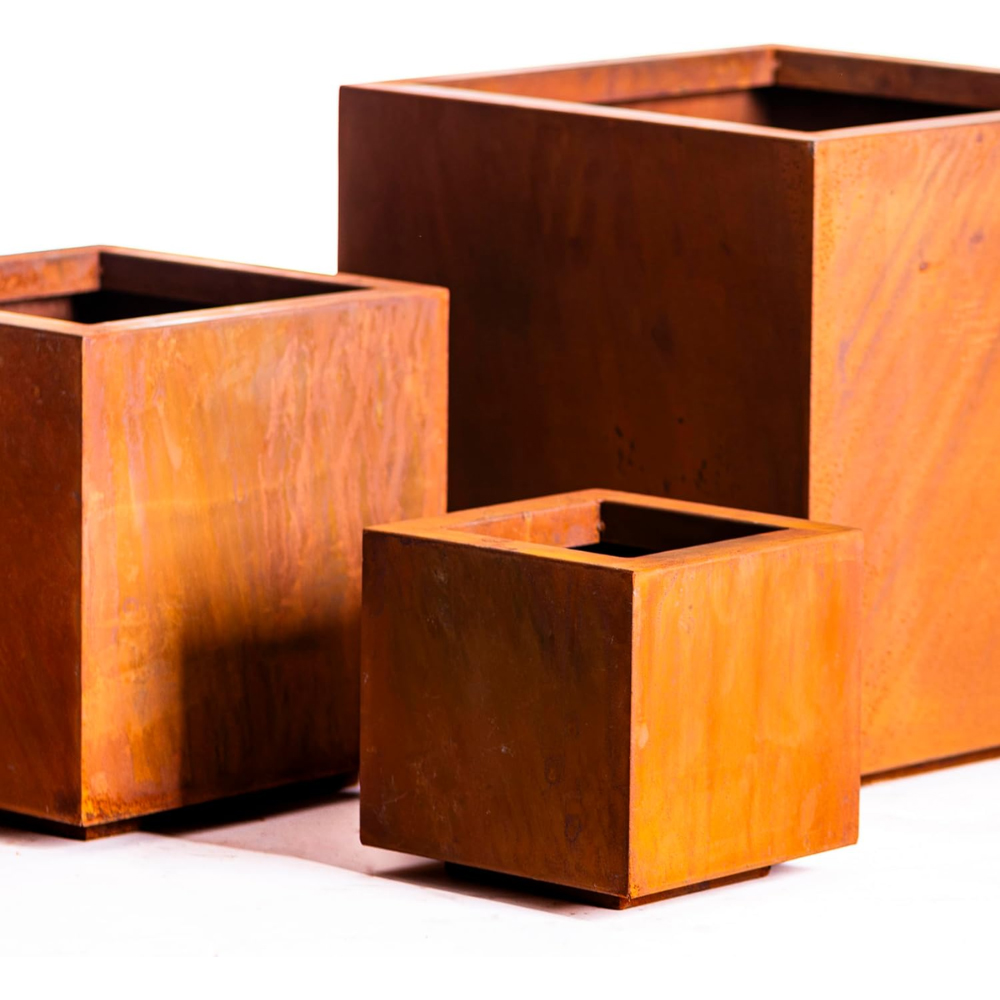 Garden Gear Rust Effect Planter 3 Pack Image 4