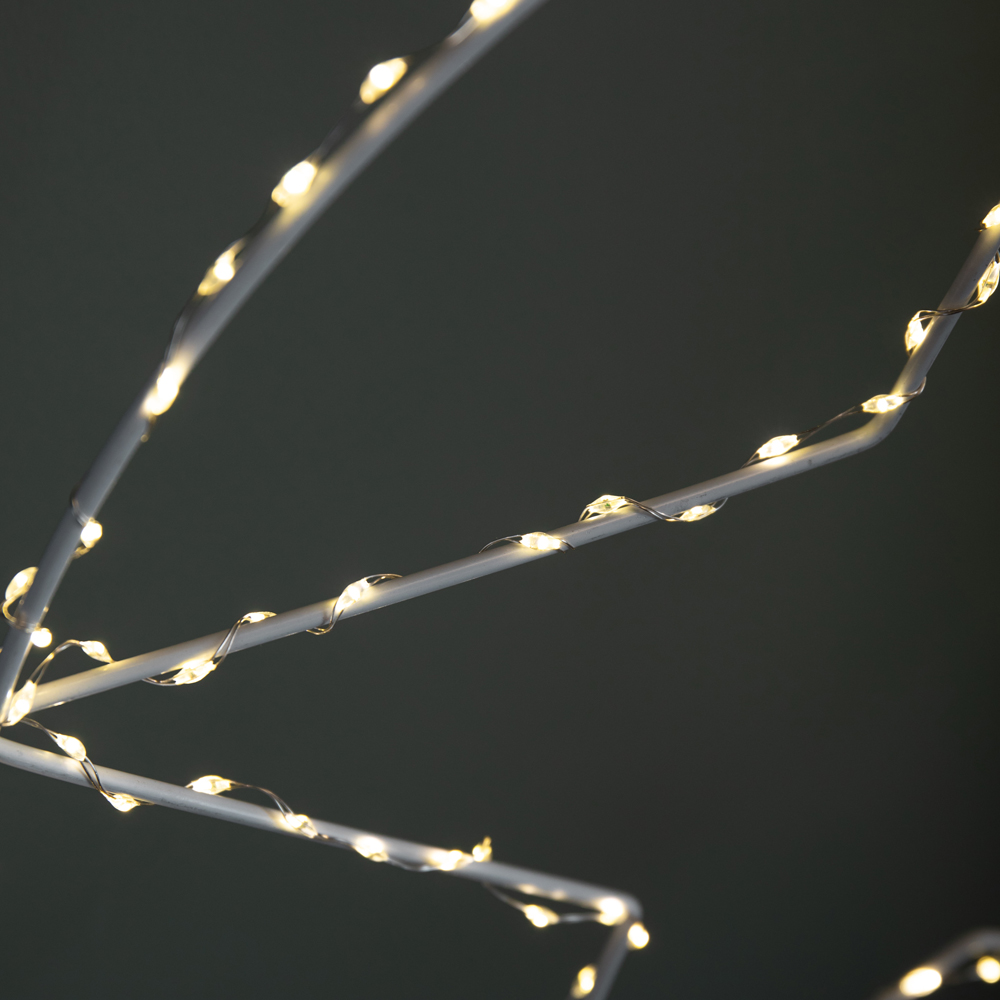 Samuel Alexander Warm White LED Light Up Star Bauble Hanging Christmas Decoration Image 6