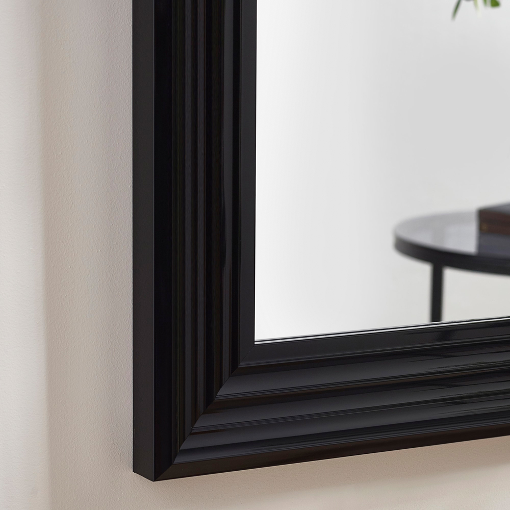 Julian Bowen Tokyo Gloss Black Rectangular Full Length Dressing Mirror 115 x 45cm Image 5