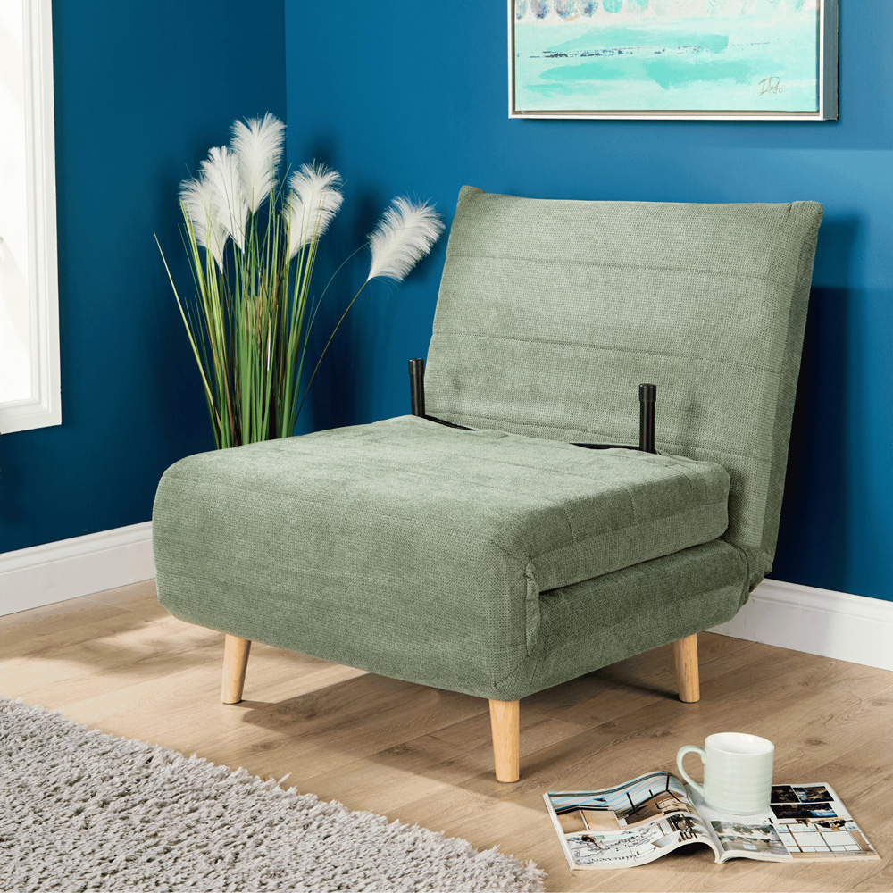 Home Source Lorena Single Green Sofa Bed Image 7