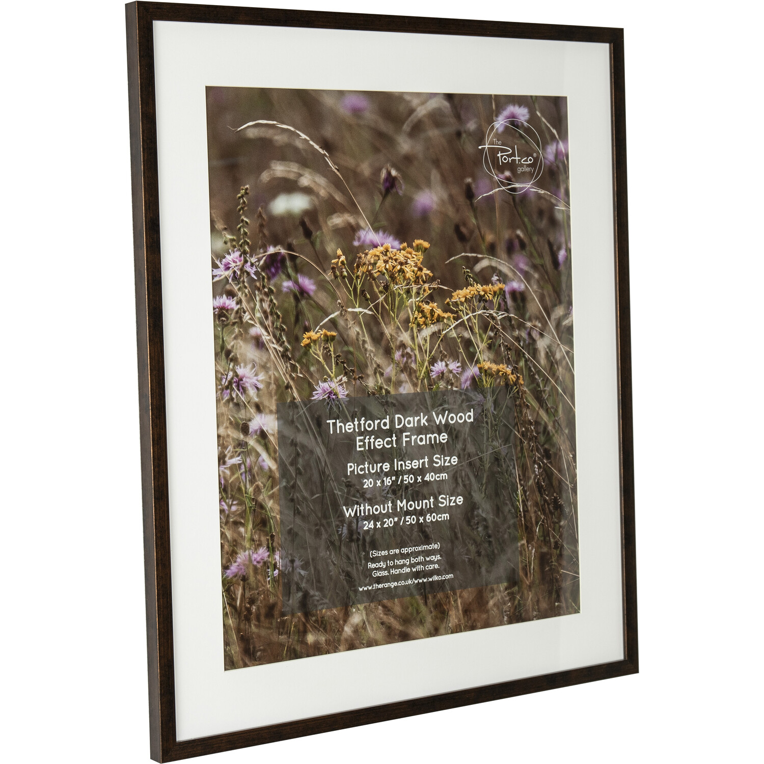 Thetford Dark Wood Effect Frame Brown 24 x 20in Image 2