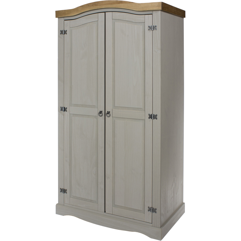 Core Products Corona 2 Door Grey Wardrobe Image 2