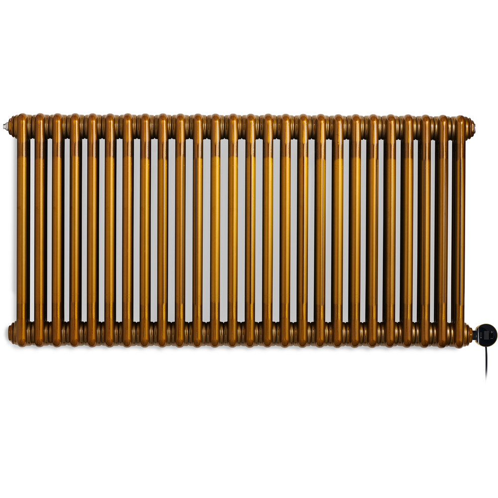Terma Colorado Wi-Fi Brass Lacquer 3 Column Deep Electric Radiator 1500W 600 x 1194mm Image 2