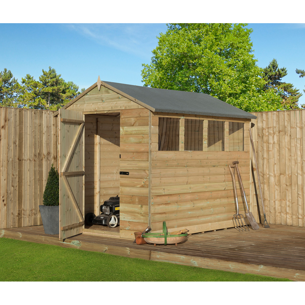 Empire Sheds 9200 6 x 8ft Tongue and Groove Apex Garden Shed Image 3