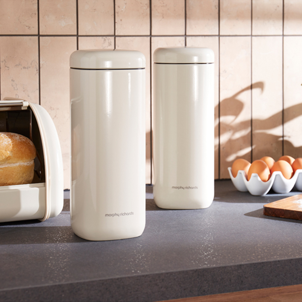 Morphy Richards Equip 2.6L Cream Large Storage Canister 2 Pack Image 2