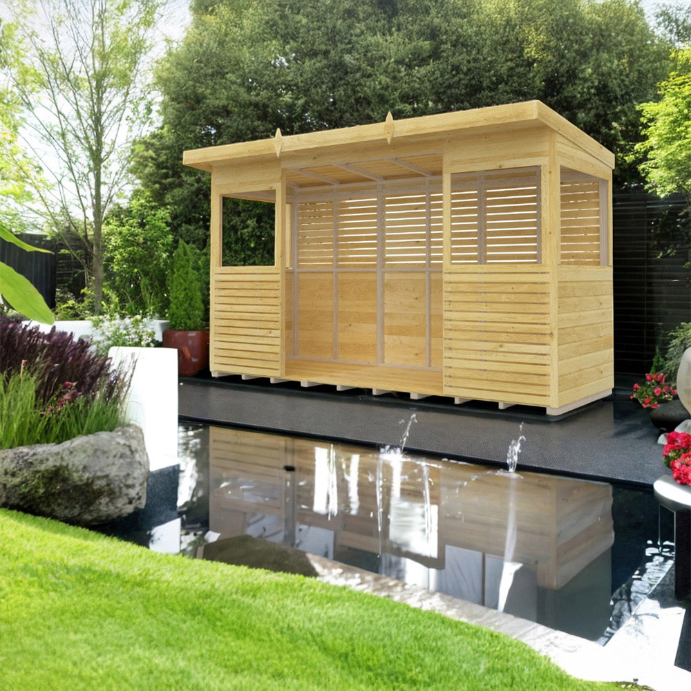 DIY Sheds 12 x 4ft Pressure Treated Tongue and Groove Timber Outdoor Kitchen Shelter Image 5