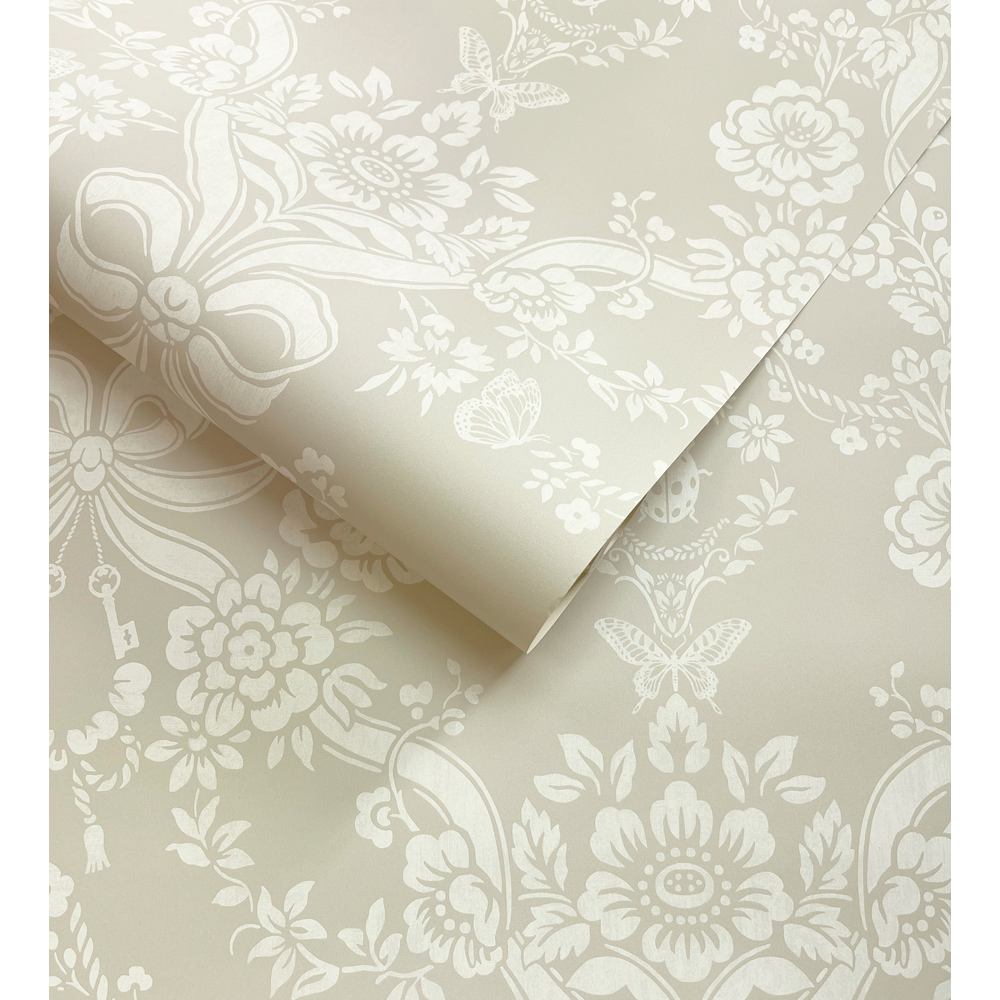 Holden Decor Bow Damask Taupe Wallpaper Image 2
