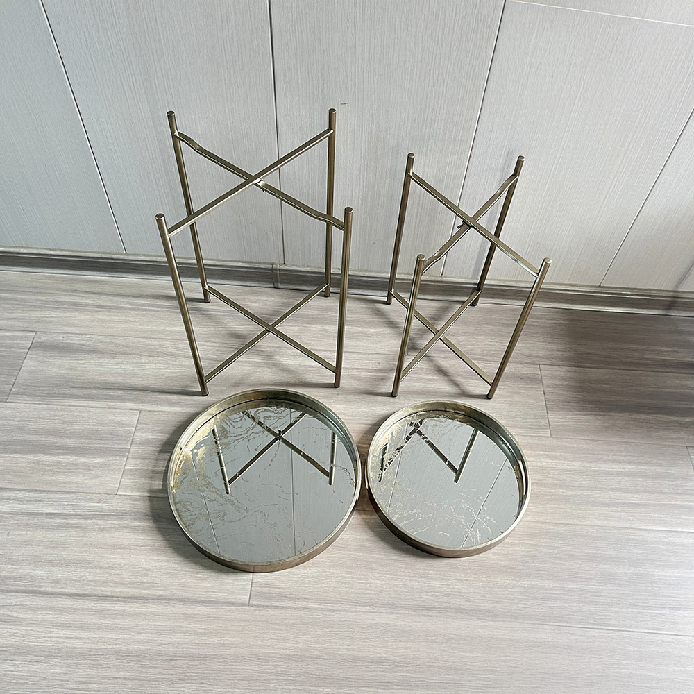 Acacia Home Set of 2 Round Tables Image 2