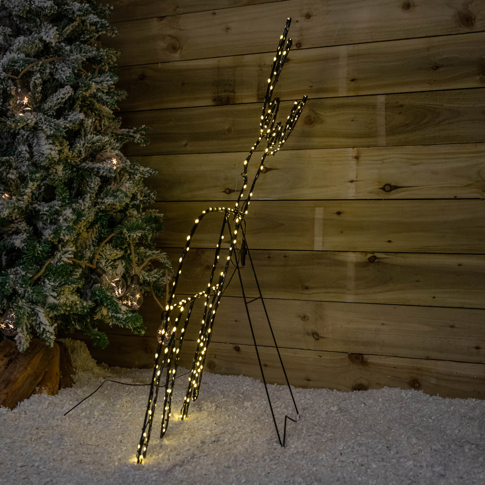 Samuel Alexander 292 Warm White LED Light Up Christmas Standing Reindeer 2.6ft Image 4