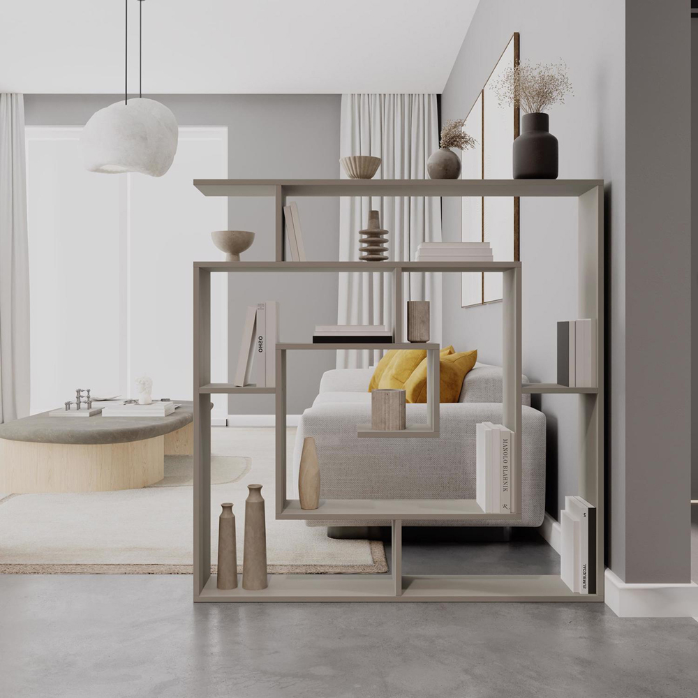 FWStyle Labirent Multi Shelf Sandstone Maze Inspired Room Divider Shelving Unit Image 3